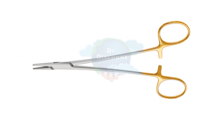 Иглодержатель Crile-Wood TC, прямой, с насечкой, 18 см