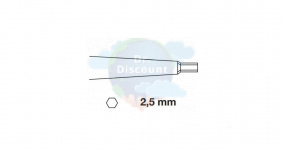 Отвертка гексагональная, с пластиковой рукояткой, длина 25 см. Диаметр на выбор.